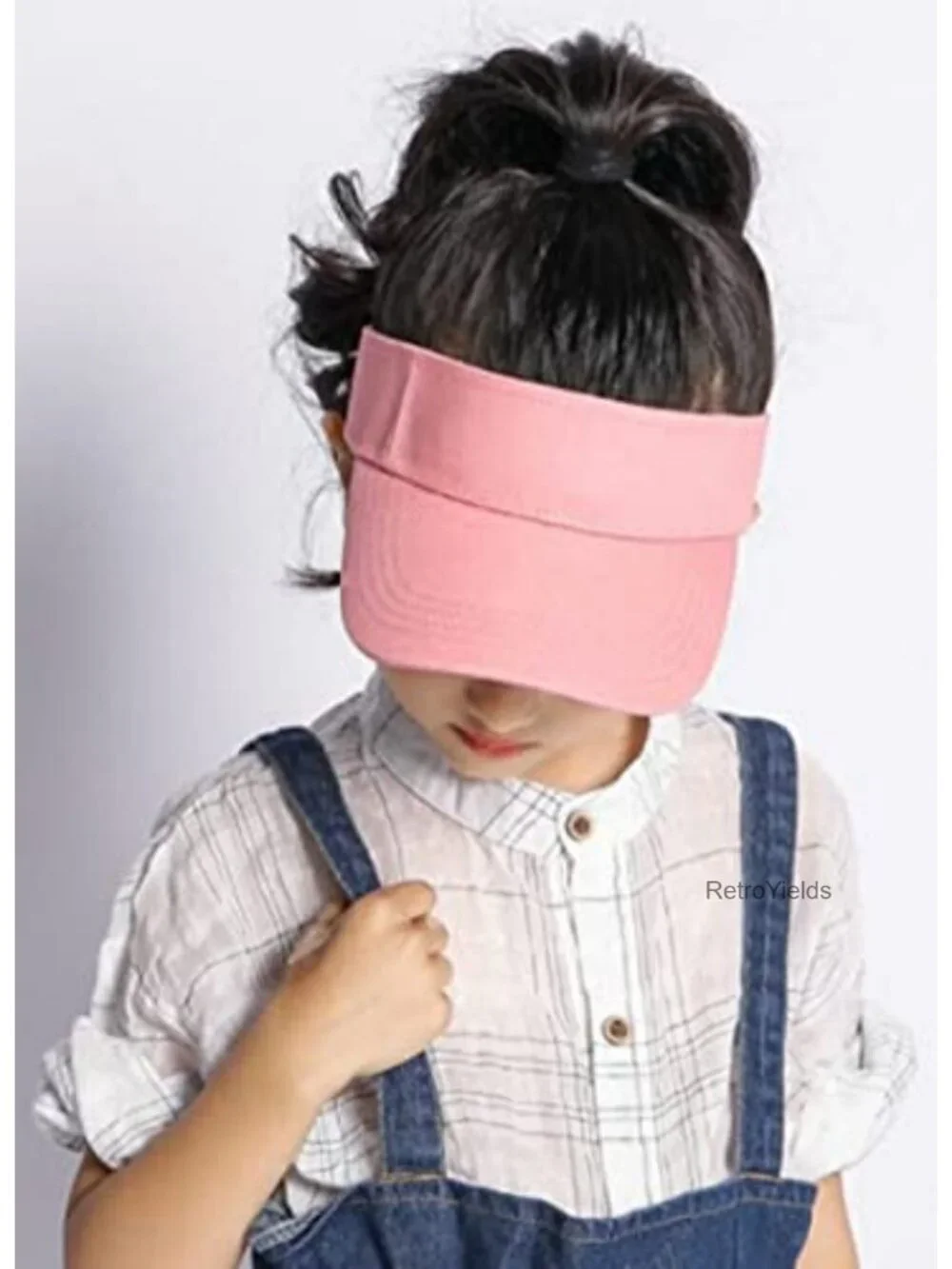 Toddler Sun Visor Girls Summer UV Protection Cotton Adjustable Sport Cap